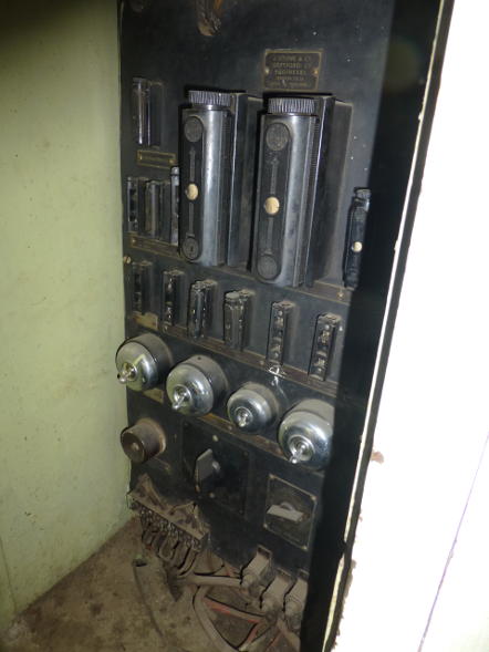 Original electrical kit in an old coach