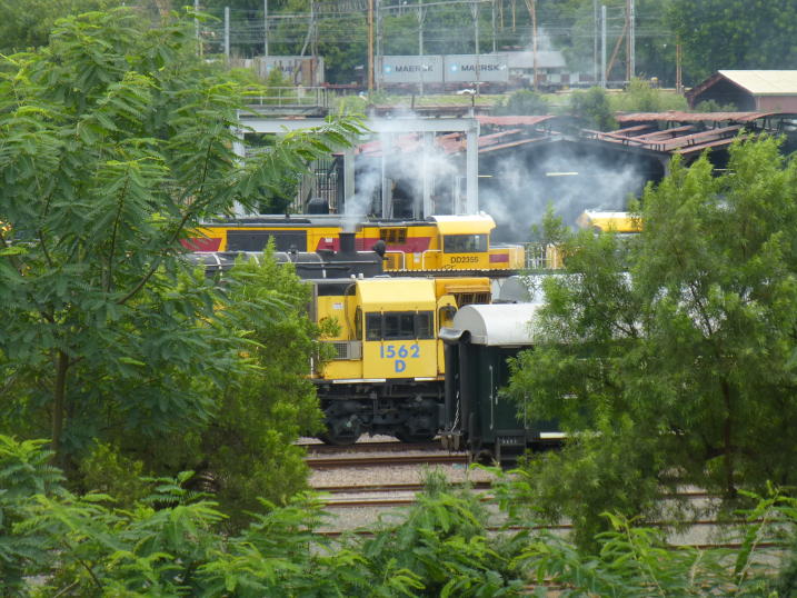 An unusual view from the coal stage!