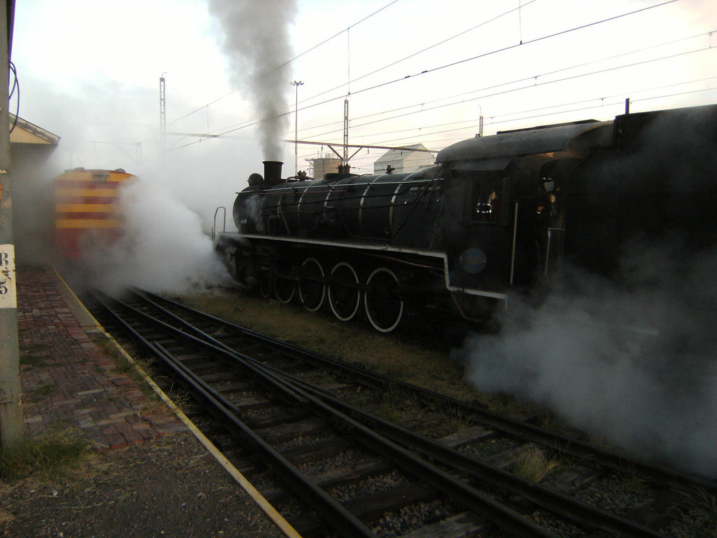 2650 amidst clouds of steam at Hermanstad.
