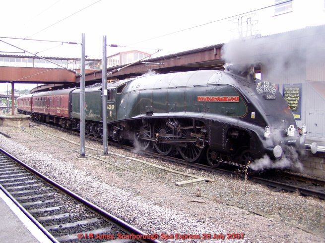 60009 on the Scarborough Spa Express<br /><br />Photo by I R Jones, 26/07/07