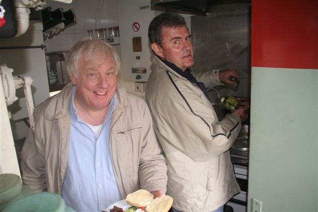 Two Steves in the kitchen