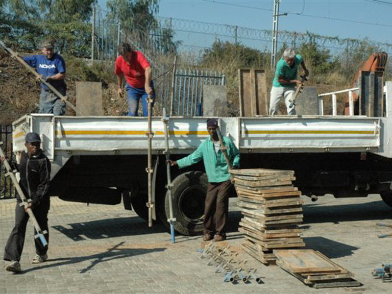 Truck had to be first offloaded.