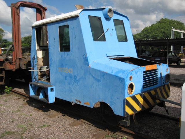 A blue one