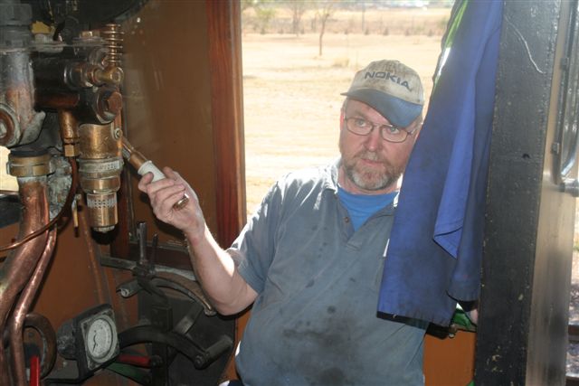 A scruffy looking shedman John Ashworth coming to the end of his shift on 28 July!