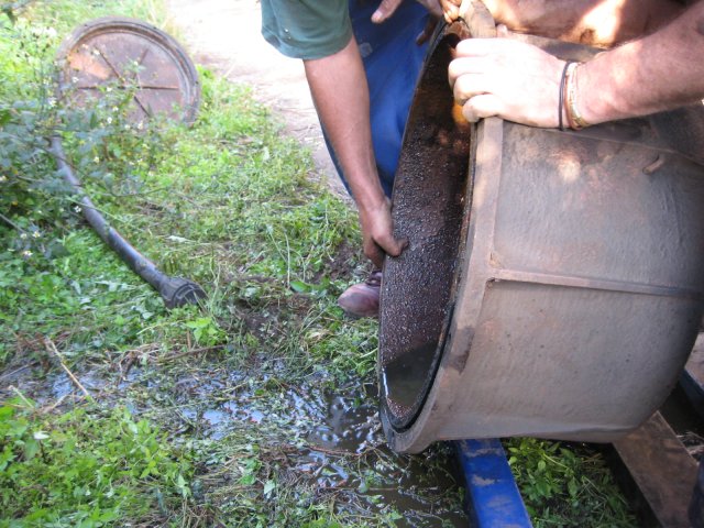 Pouring out the water