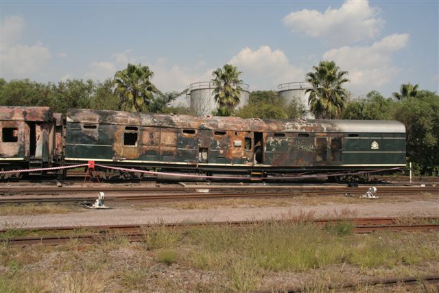 Burnt out generator car