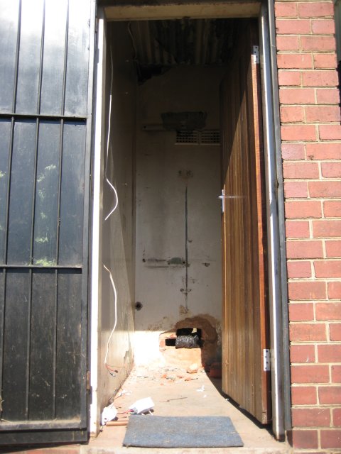 Toilet, geyser room and soon to be toilet again