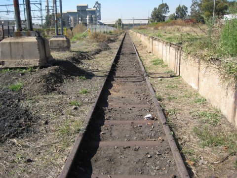 First sight of the sleepers on the headshunt - nice to know that they are there...