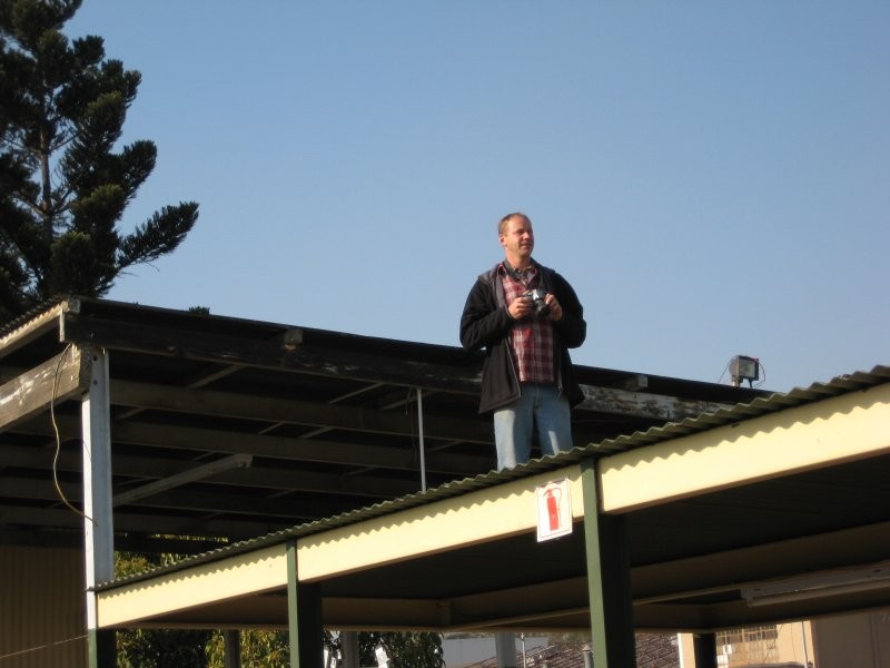 Are there no lengths (or rather, heights) to which intrepid photographer Chris J won't go to get that special shot?!