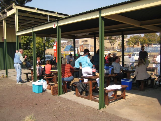 Braai fires and picnic tables
