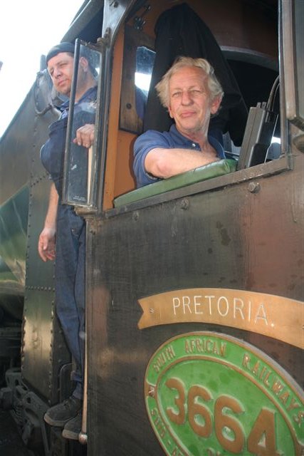 Proud footplate crew - Gabor and Cliff