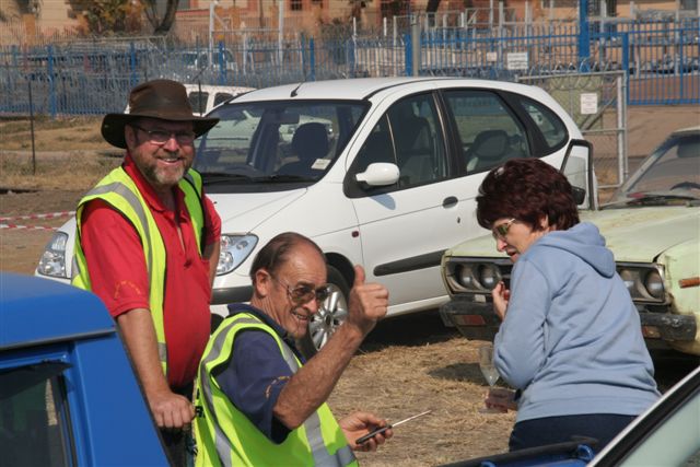 John, Robert and Louiza caught out!