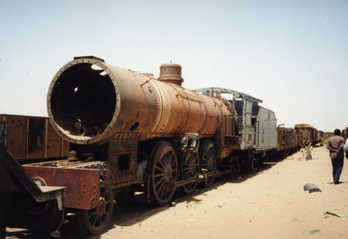 2-6-2 no 201 at Zalad near Atbara<br /><br />Photo John Athersuch May 2002