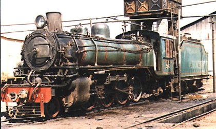 SRC 310 Class 2-8-2 fitted with Lempor exhaust system (at Sennar?)