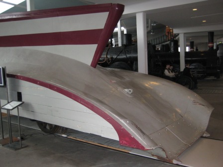 With its smooth lines it almost looks as if it should be part of a speedboat or something