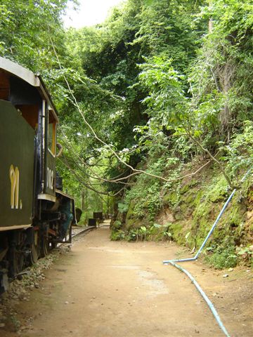 View of the terrain that had to be worked in by the allied prisoners of war and the local populace, during the Japanese occupation during WW2. There was virtually a death for every sleeper laid