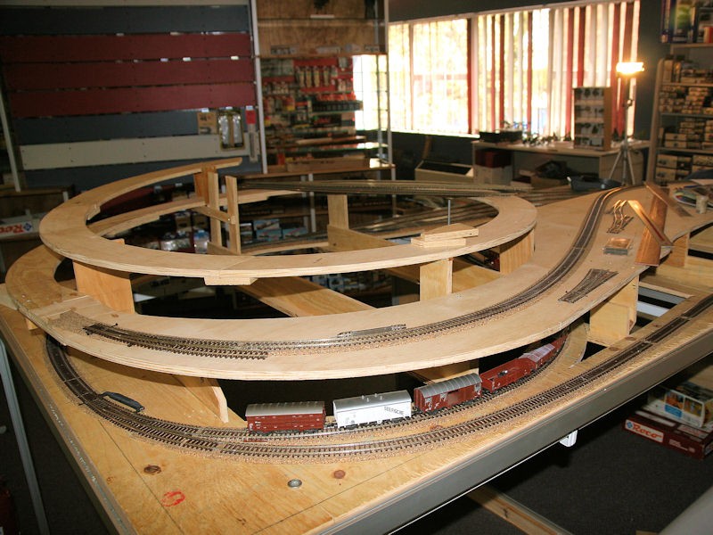 Photo 4. To the right of the spiral a few sidings will be laid on the wider area.