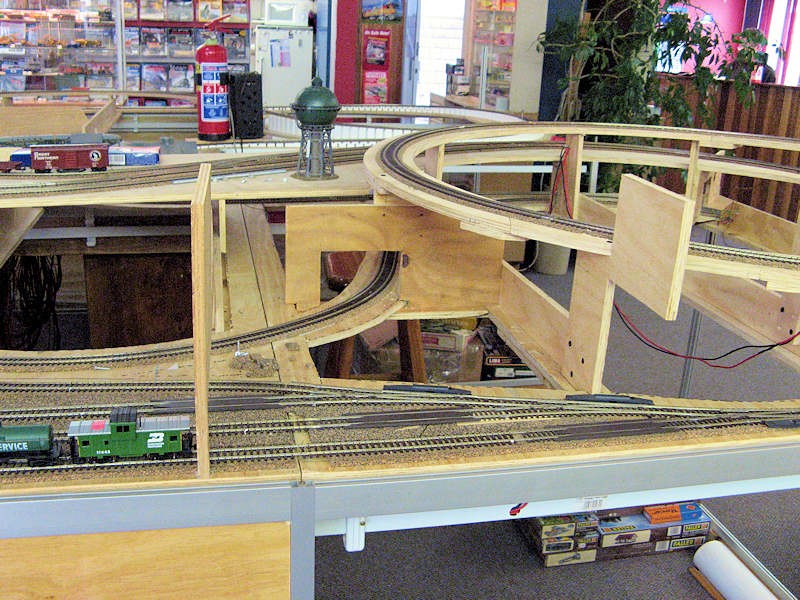 Photo 4 - Looking across the layout with the spiral to the right.