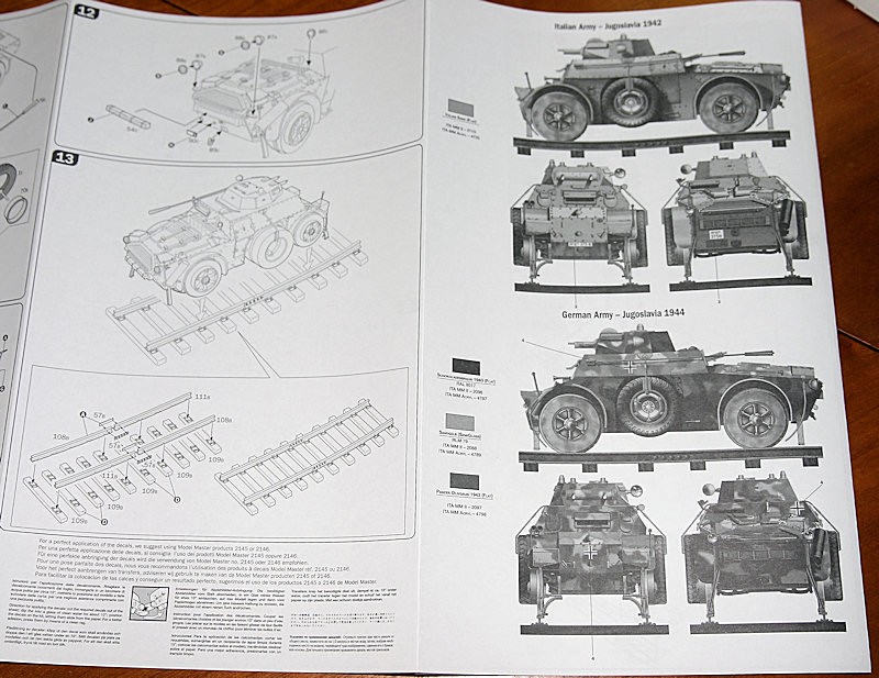 End of the instruction sheet - 143 construction stasges.