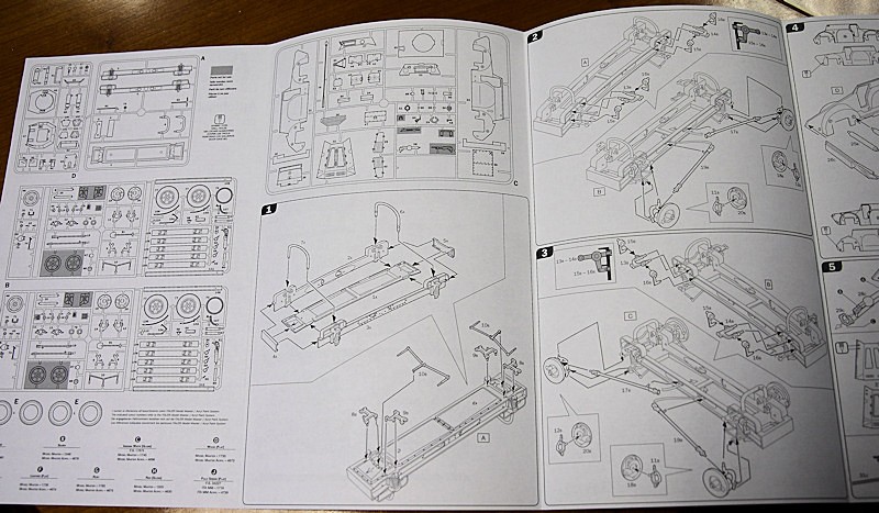 Start of the instruction sheet