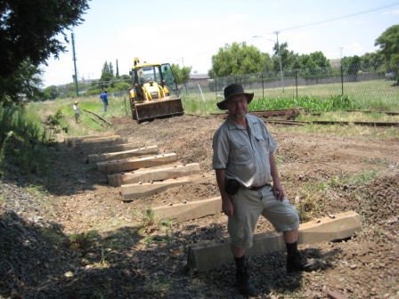 Out of Africa - John travelled all the way from Sudan to check up on the work (photo by Tom)