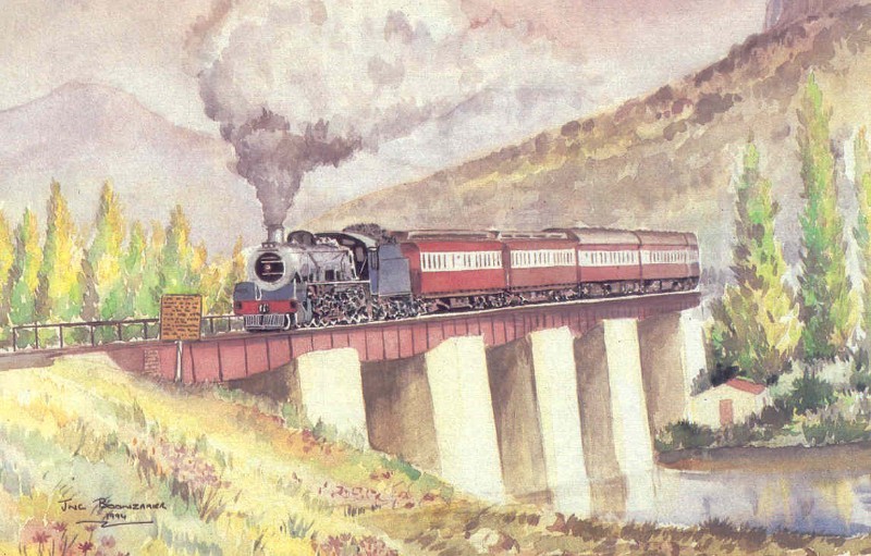Class 19D, crossing the Kraai River near Barkly East