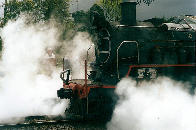 Steaming up to depart