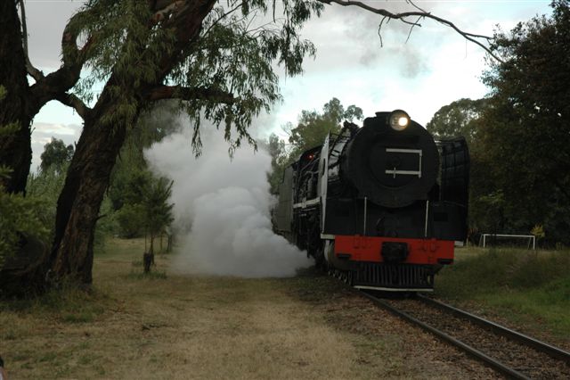 A dull grey afternoon at Capital Park is broken by the escaping steam from the 15F's blow down cock