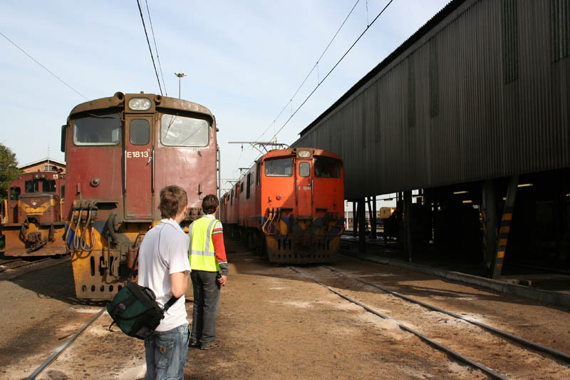 Departing the Depot to pick up the freight next door.