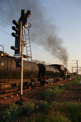 The signals are all green and the train is on its way again, back to Pretoria. - C Janisch