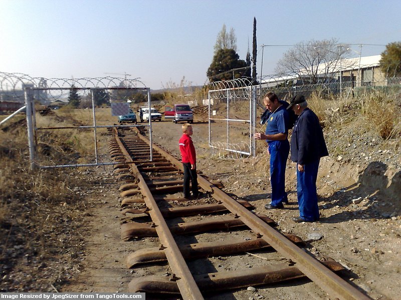 From the head-shunt up to and just inside our gate. This last 100 yards laid by James Smith et al early in the year.