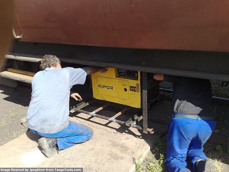 Steve and John checking the fit.