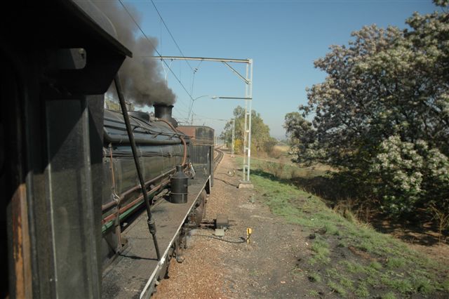 Down the main line to Hermanstad. It's been many years since this tender has had a trundle!