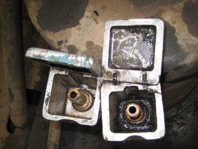 I hope it's obvious that the one on the left has been cleaned...