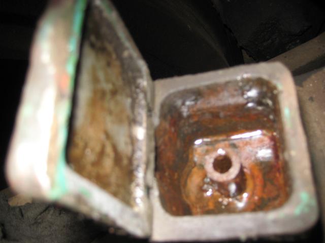 Full of water and gunge