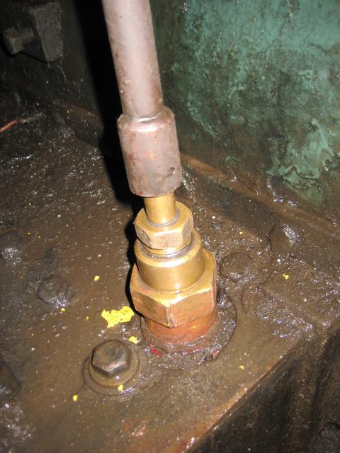 Much of the brass has either been replaced or painted over, but once you start cleaning you find odd bits. This is the driver's side injector water cock.