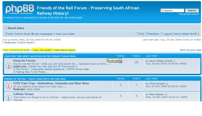 Main page - action buttons highlighted by me in yellow.